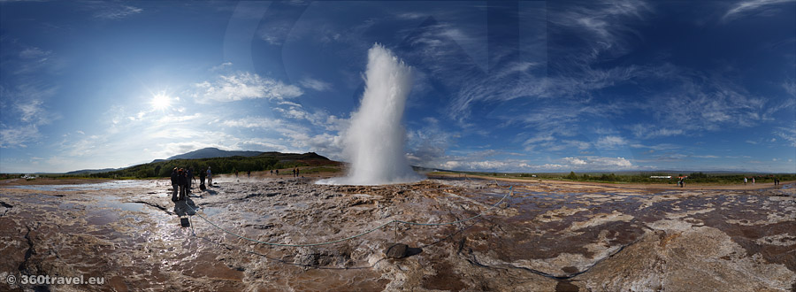 Spustit virtuální prohlídku - Gejzír Strokkur